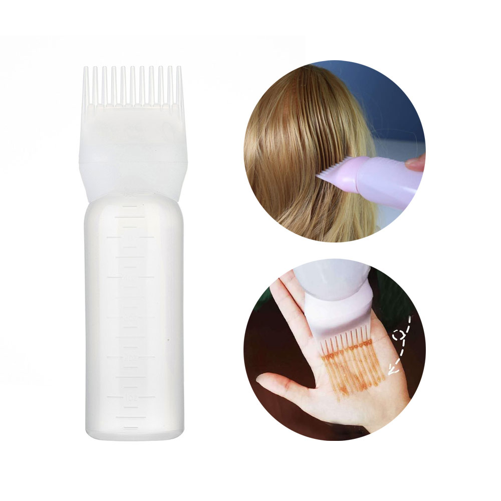 Image of (120ml) Nachfüllbare Haarfarbe Flasche mit Kamm Applikator - Weiss bei Apfelkiste.ch