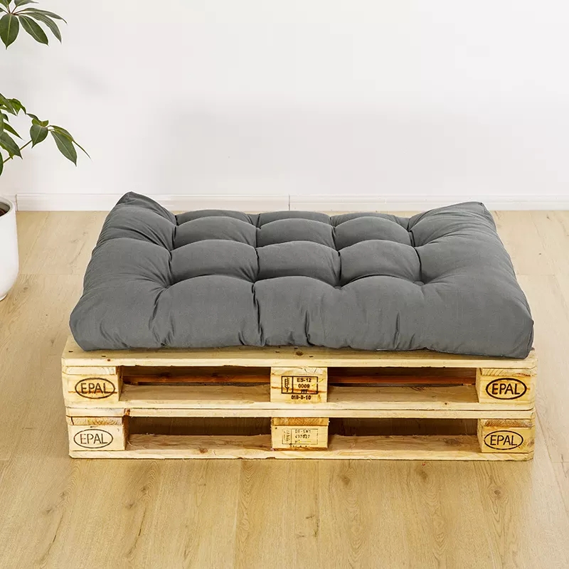 120x80x12cm) Paletten Kissen Lounge Sitzauflage Grau