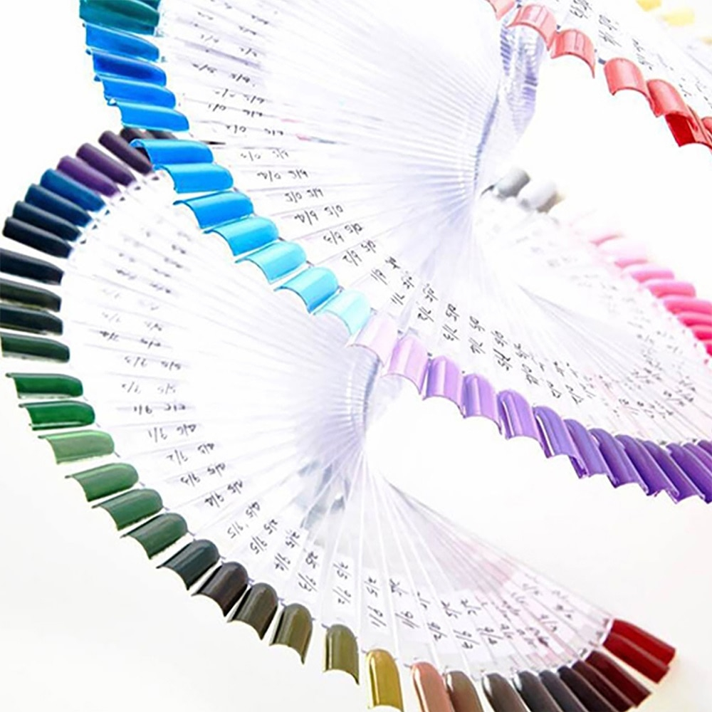BESPORTBLE Nagel-Tipps-Ständer, 120 Stück – Transparentes Spiral-Display Für Nagellack-Farbkarten, Nageldesign & Training