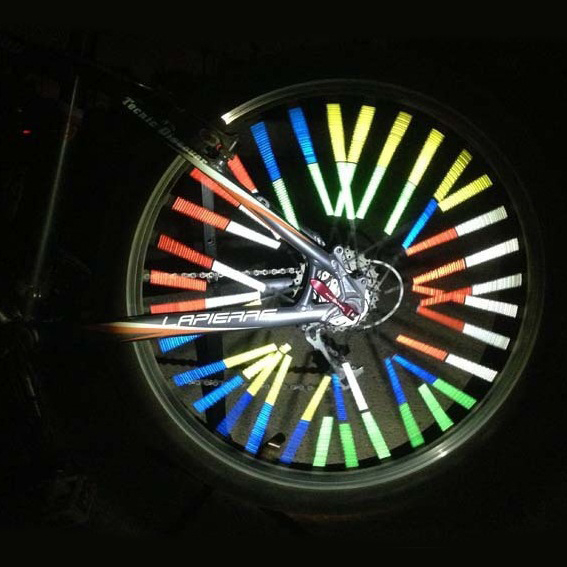 72 Stck Fahrradspeichen Reflektoren 75mm - Wasserdicht, 360 Sichtbarkeit,  Fr Mountainbike & Rennrad, Katzenaugen Reflektoren