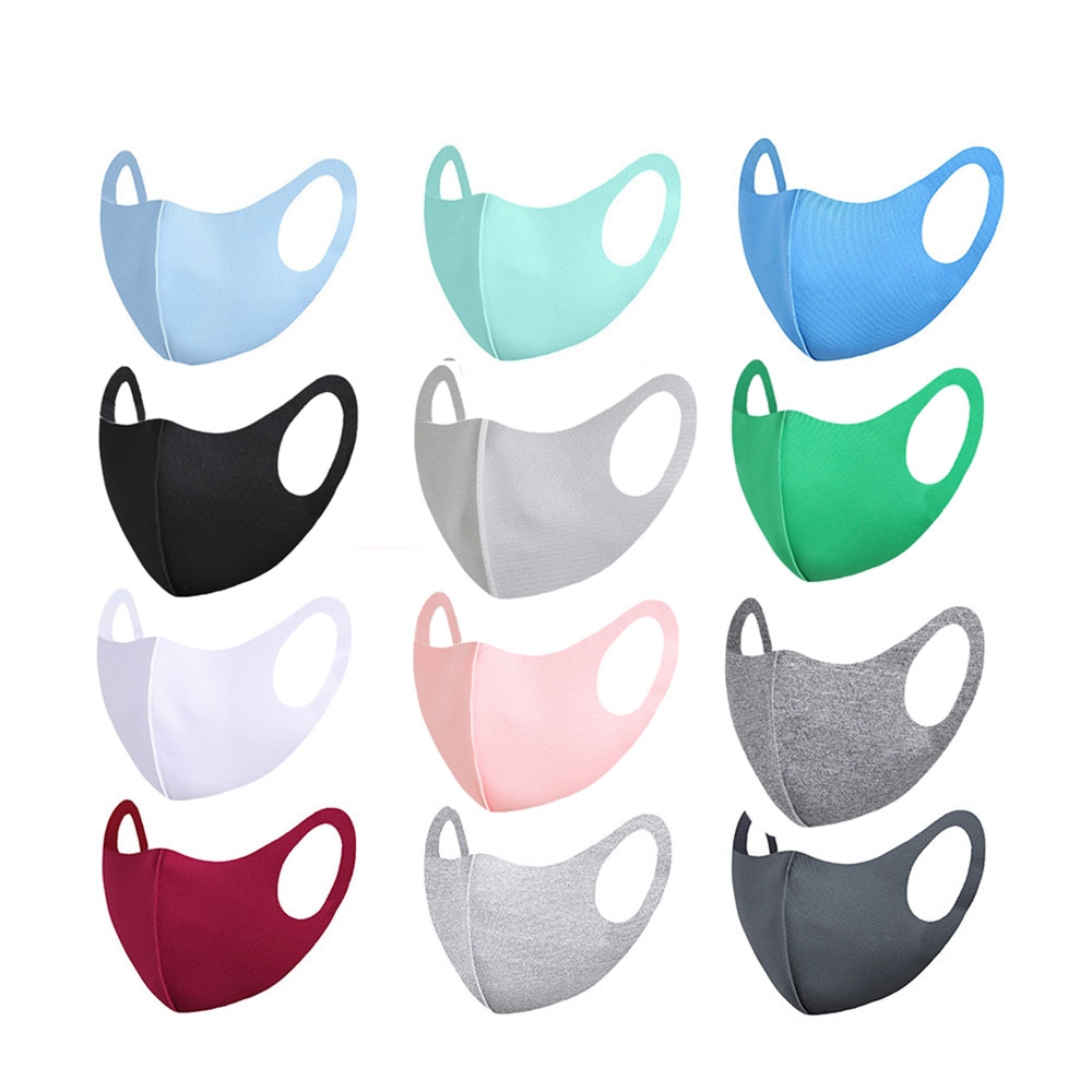 Image of (12er Set) Wiederverwendbare Mundschutz Hygiene Atemschutzmaske Staubschutzmaske - Div. Farben bei Apfelkiste.ch