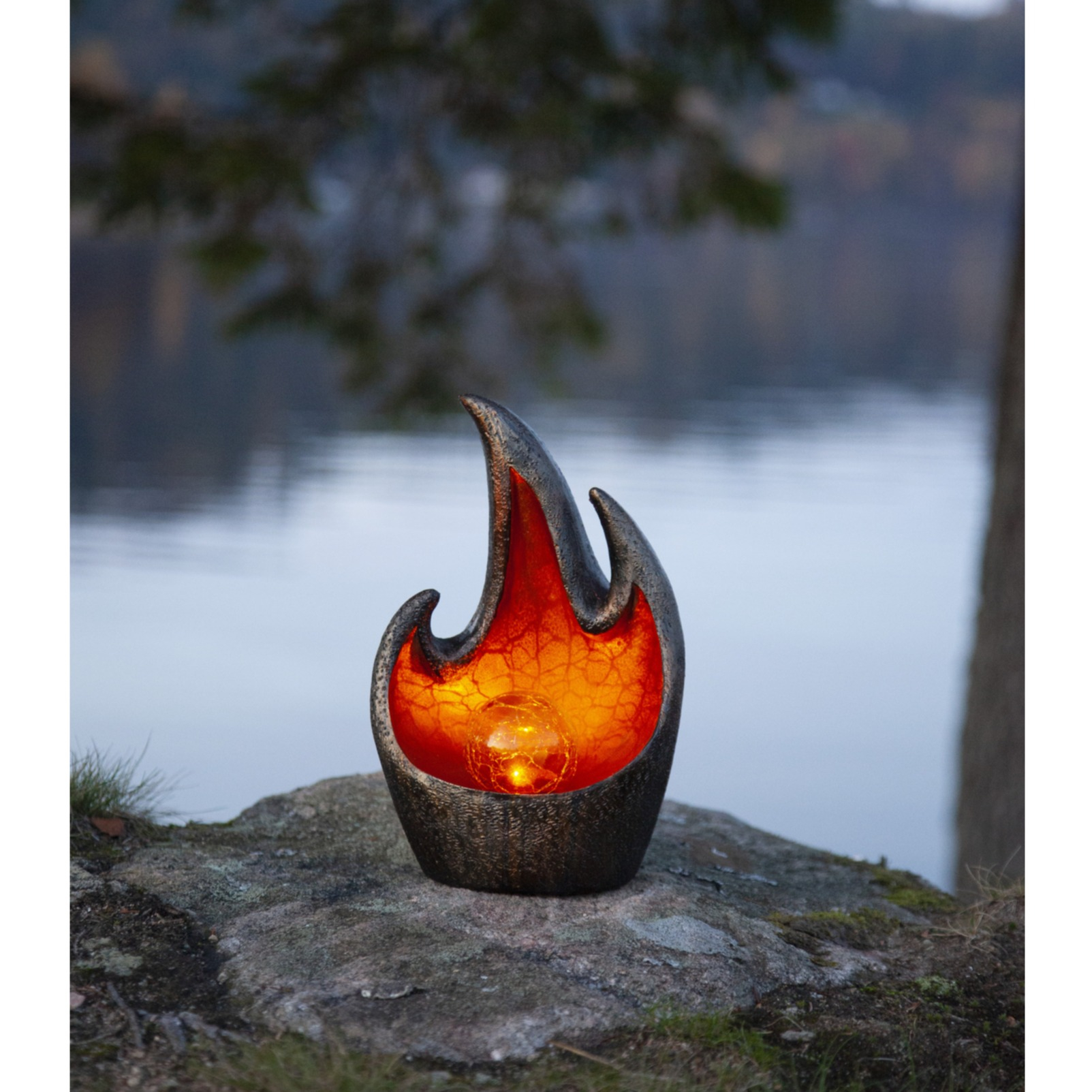 Image of StarTrading - Melilla LED Solar Outdoor Deko Beleuchtung IP44 (25x11cm) - Amber bei Apfelkiste.ch