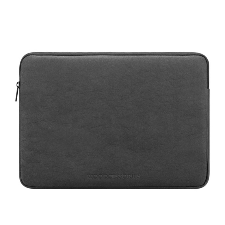 Image of Woodcessories - 13" Notebooktasche Schutzhülle Eco Sleeve Biologisch Abbaubar (ECO499) - Schwarz bei Apfelkiste.ch