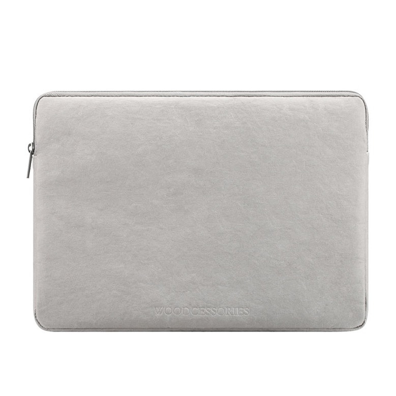 Image of Woodcessories - 13" Notebooktasche Schutzhülle Eco Sleeve Biologisch Abbaubar (ECO500) - Grau bei Apfelkiste.ch
