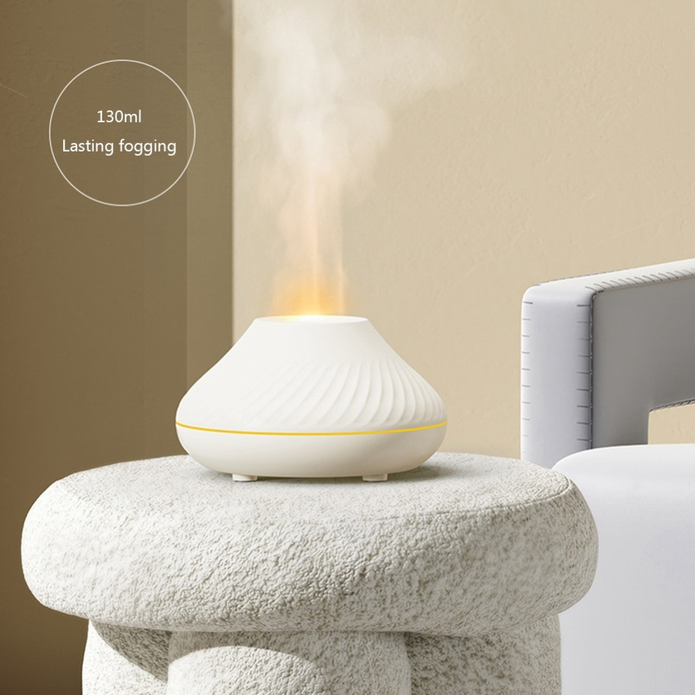 130ml) USB Luftbefeuchter LED Aroma Diffuser Weiss