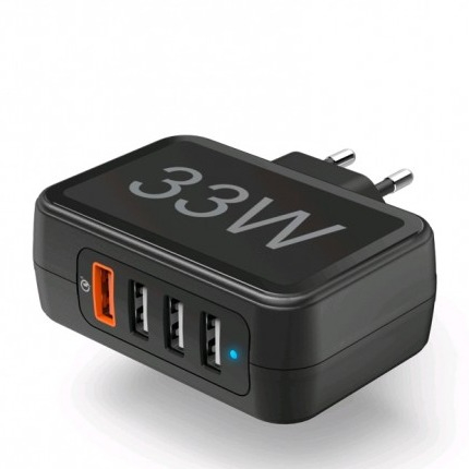 Image of Hama - (33W) Turbo Fast USB 3.0 Power Delivery Netzladegerät mit Quick Charge 3.0 (00210537) - Schwarz bei Apfelkiste.ch