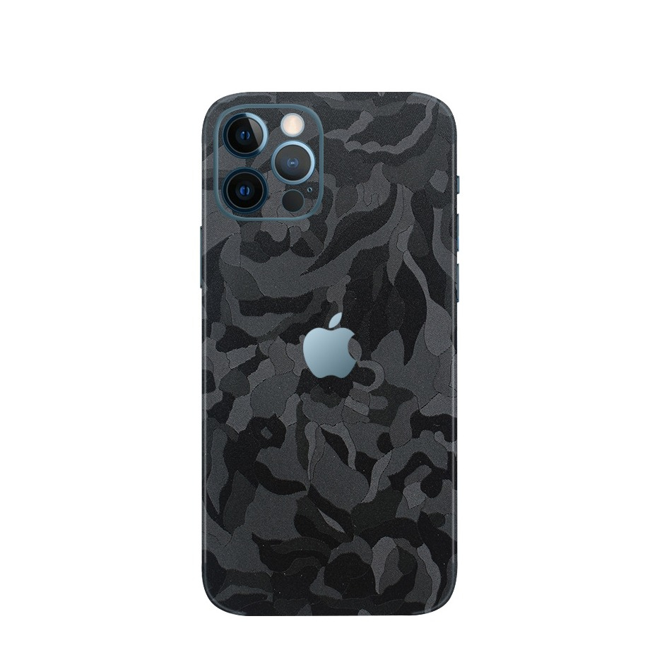 Image of iPhone 13 Pro Skin Sticker PVC Klebefolie Metall Look - Schwarz bei Apfelkiste.ch