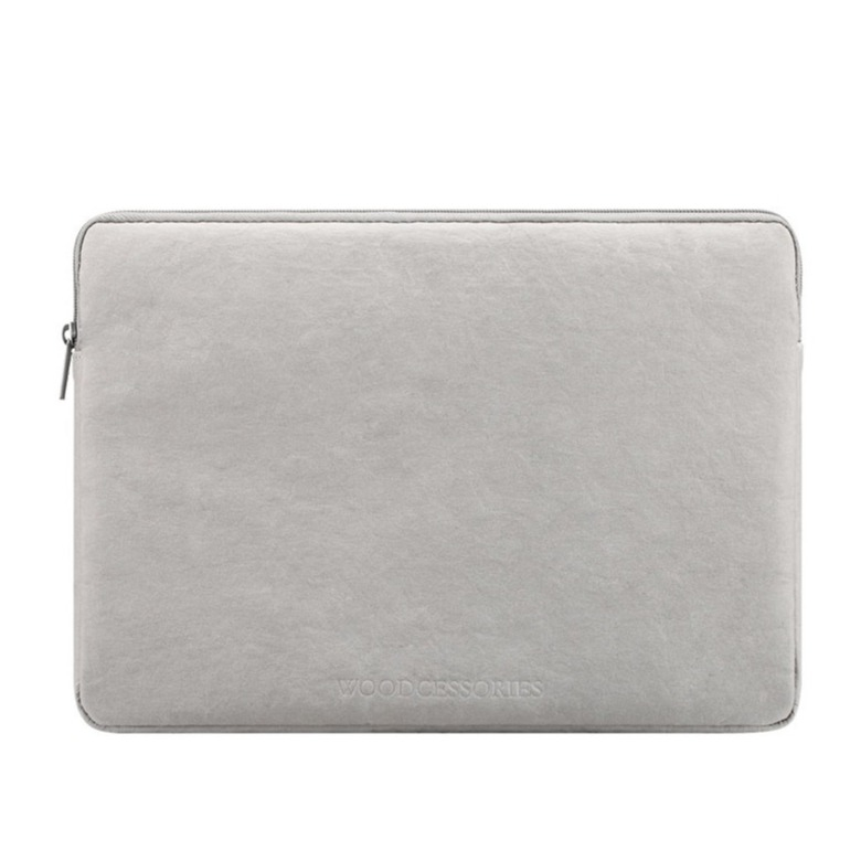 Image of Woodcessories - 15" Notebooktasche Schutzhülle Eco Sleeve Biologisch Abbaubar (ECO503) - Grau bei Apfelkiste.ch