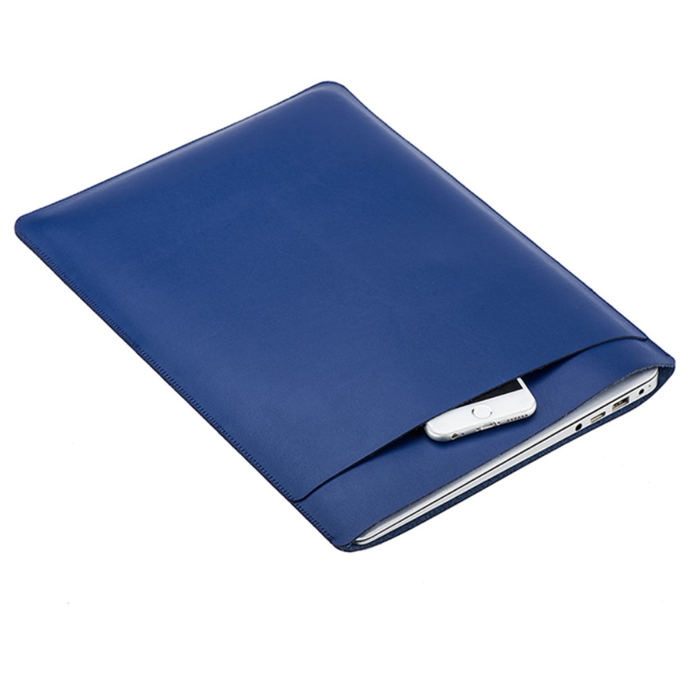 15.4" Notebook Leder Tasche Sleeve MacBook Pro (ab 2016) / MacBook Pro Retina - Dunkelblau