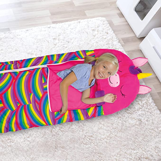 170x70cm) Kinder Camping Schlafsack Pinkes Einhorn