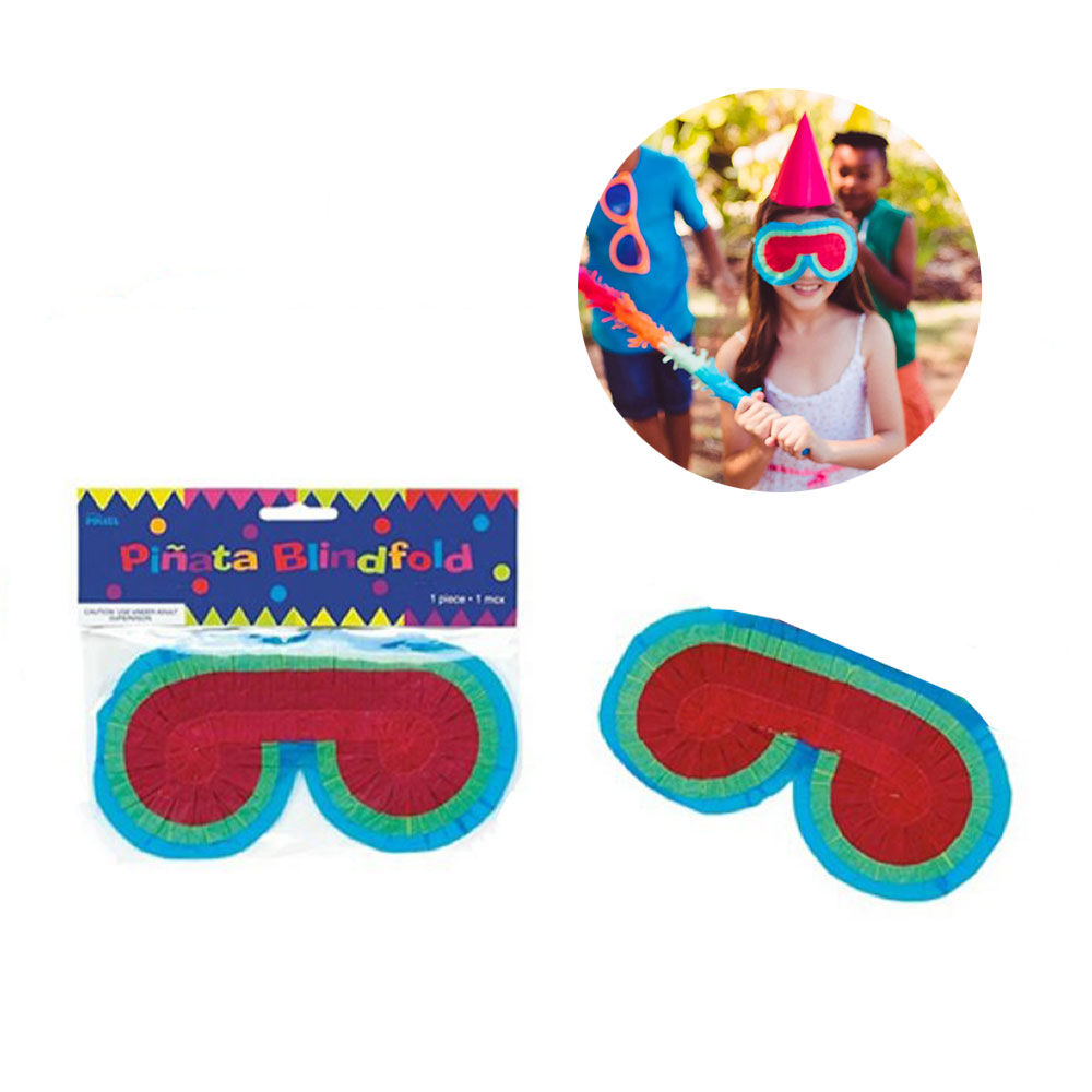 Image of (17x10cm) Papier Pinata Augenbinde Kinder Geburtstag - Blau / Rot bei Apfelkiste.ch