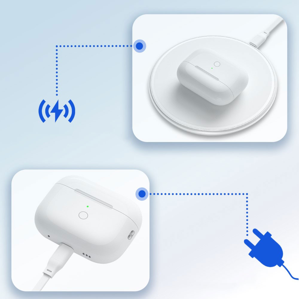 Ladecase AirPods Pro (1./2. Gen.) Kopfhörer - Weiss