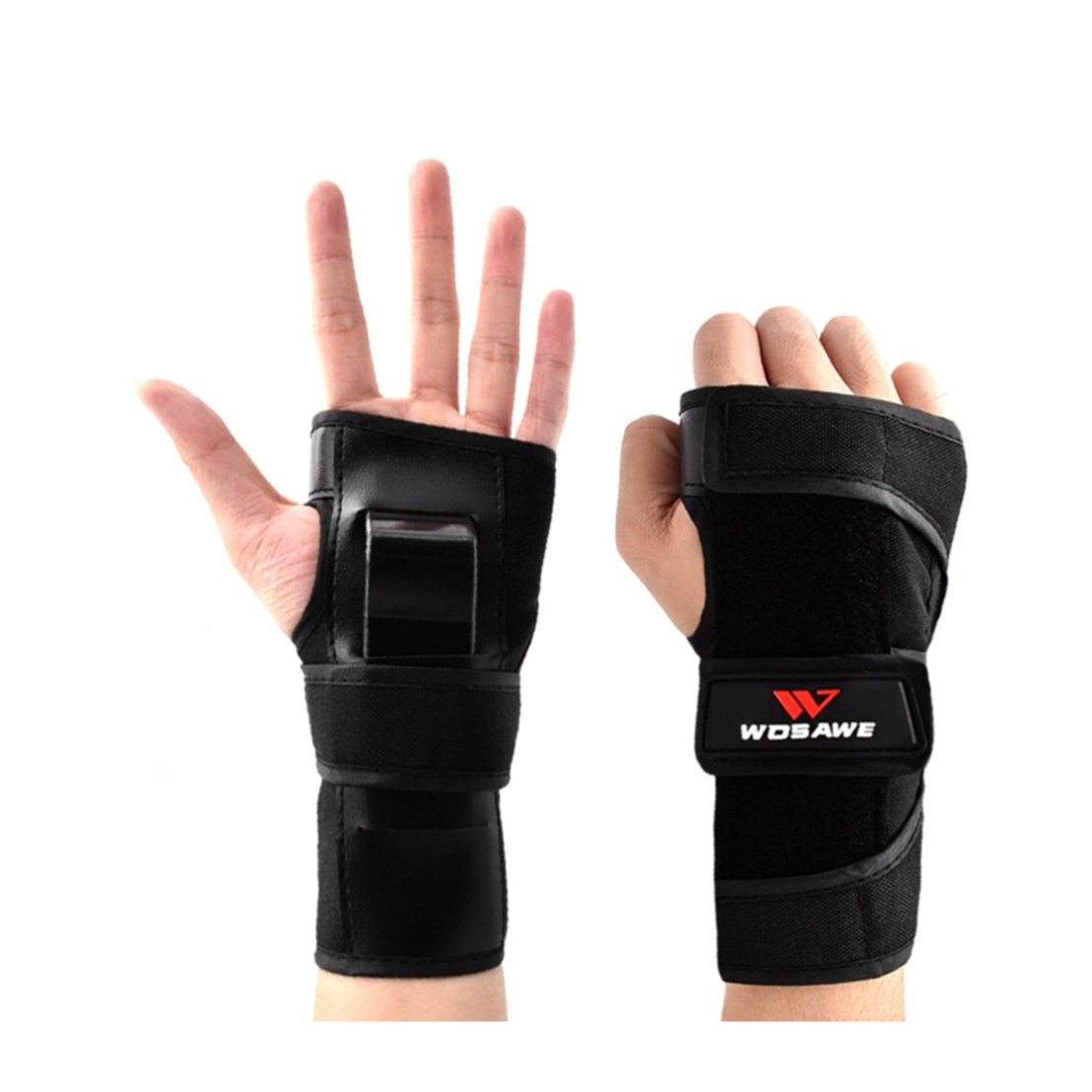 Image of (1Paar) Damen Handschoner Skateboard Verstellbarer Gelenk Schutz - Schwarz bei Apfelkiste.ch