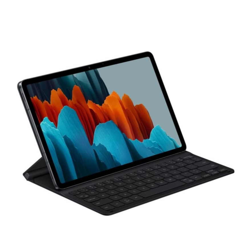 Image of Samsung - Galaxy Tab S8 / Tab S7 Antibakterielles Keyboard (CH Layout) Book Cover Hülle (EF-DT630BBEGSW) - Schwarz bei Apfelkiste.ch