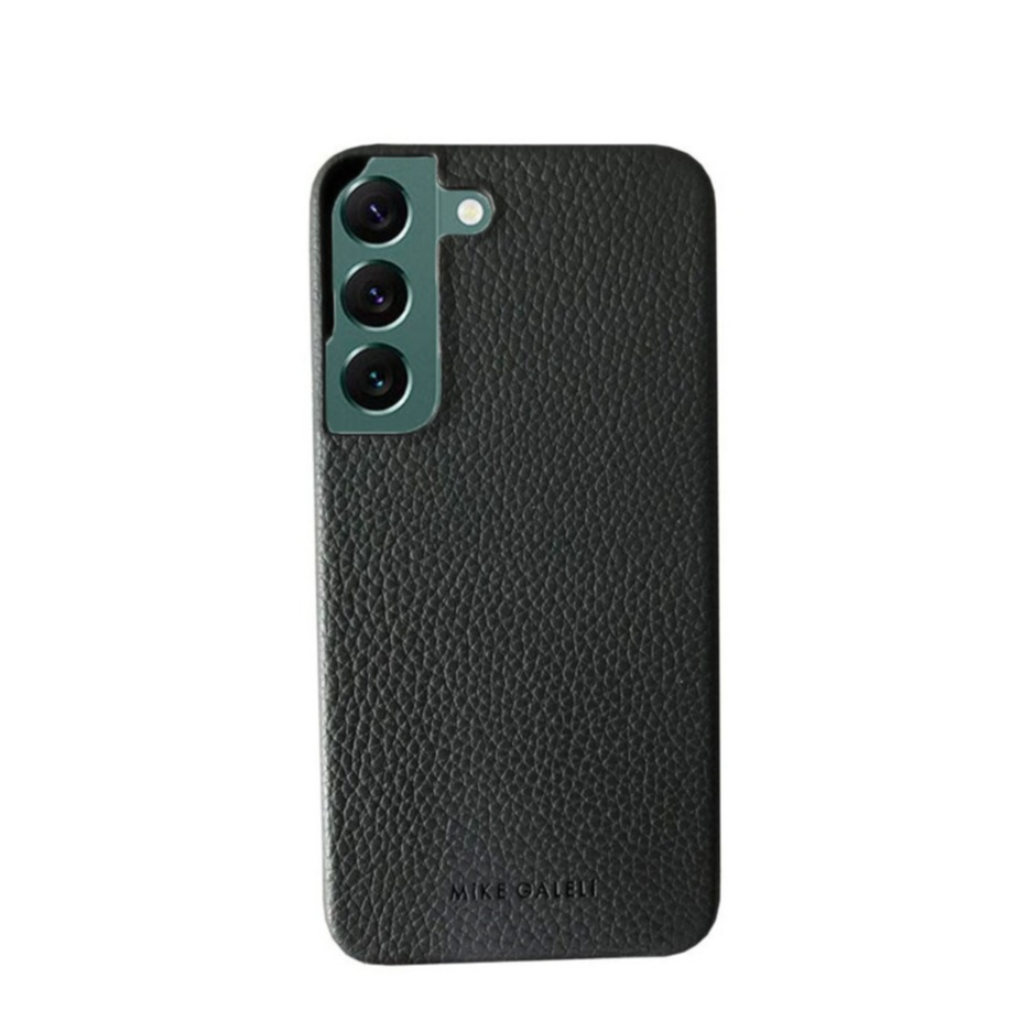 Image of Mike Galeli - Samsung Galaxy S22+ Plus 5G Echtleder Hülle Back Case (LENNYS22P-M01) - Schwarz bei Apfelkiste.ch