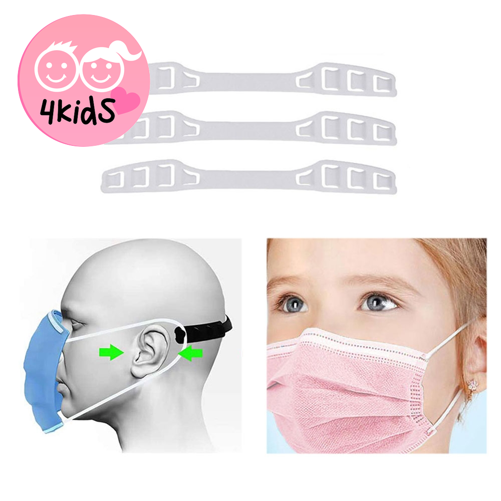 Image of (3er Set) Mundschutz Masken Clip Ohr Schutz Kopf Halterung für Kinder bei Apfelkiste.ch
