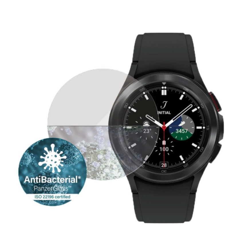 Image of PanzerGlass - Samsung Galaxy Watch 4 Classic (46 mm) Antibakterielle Panzer Glas Display (3654) bei Apfelkiste.ch