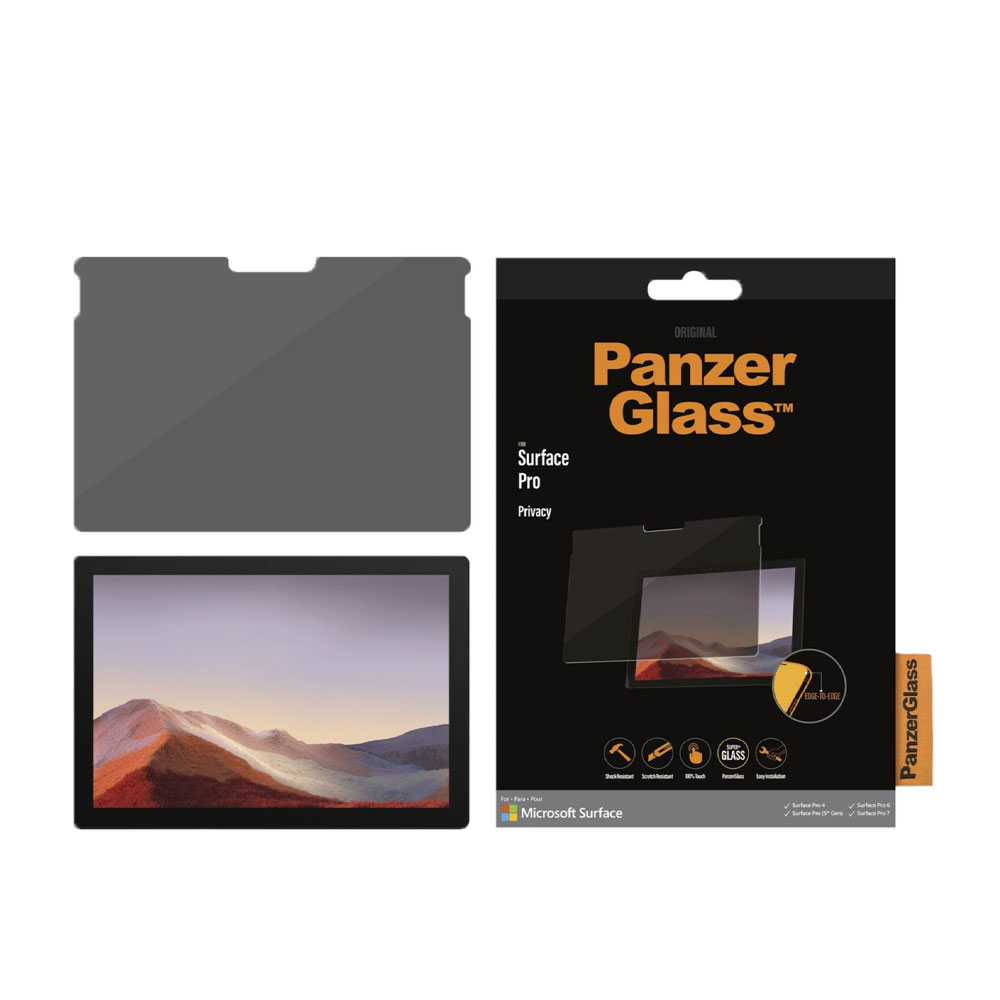 Image of PanzerGlass - Microsoft Surface Pro 7 / Pro 6 / Pro (2017) / Pro 4 Privacy Panzer Glas Display Schutz 0.5 mm (P6251) bei Apfelkiste.ch