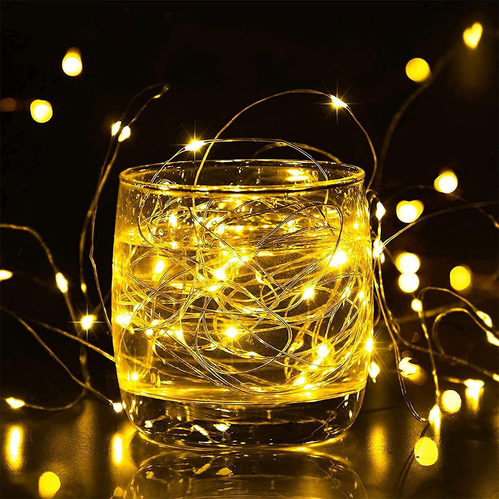 KEEDA Solar Lichterkette 10 M – 100 LEDs, 8 Modi, Wasserdicht, Für Garten & Balkon (Weiß)