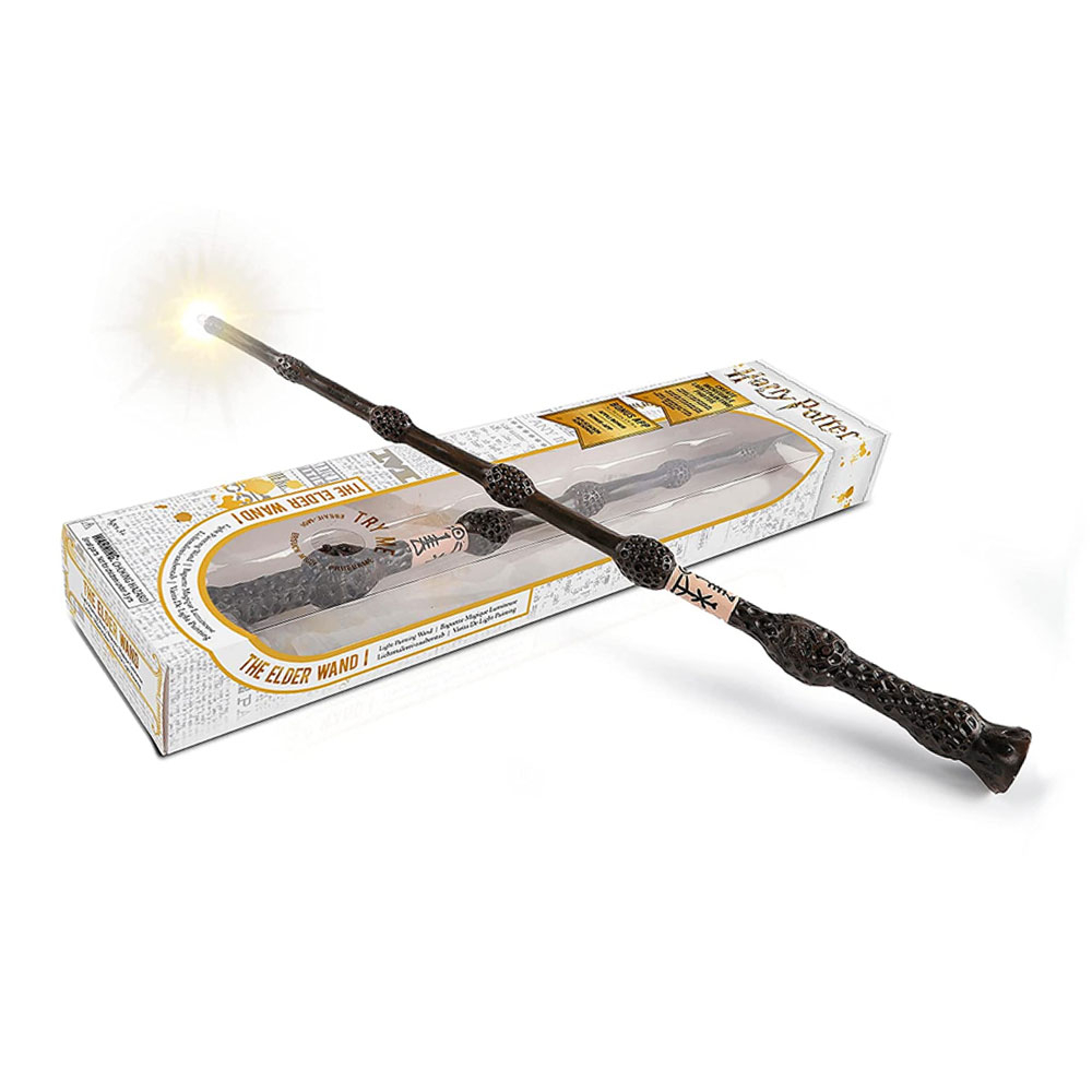 Image of (20cm) Harry Potter - Lumos Zauberstab Motto Party Zubehör LED Leucht Zauberstab (inkl. Batterien) - Elderstab bei Apfelkiste.ch