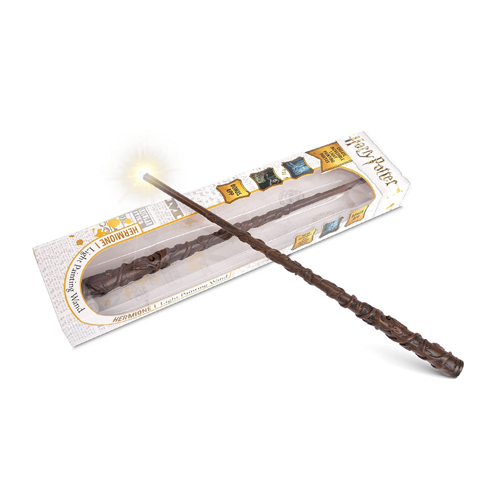 Image of (20cm) Harry Potter - Lumos Zauberstab Motto Party Zubehör LED Leucht Zauberstab (inkl. Batterien) - Hermine Granger bei Apfelkiste.ch