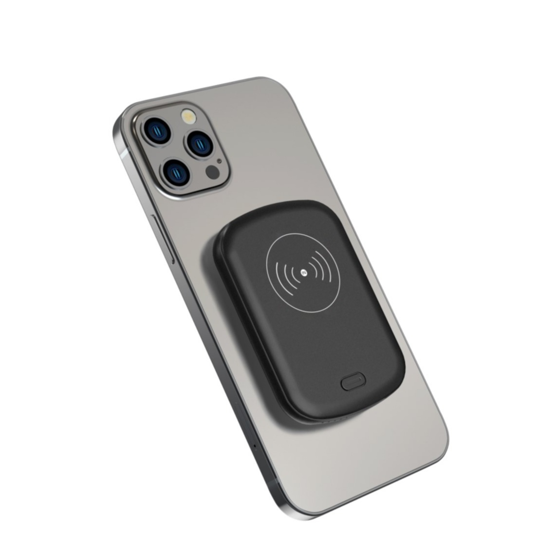 Image of (20W) 10000mAh Magnetisches Qi Wireless MagSafe USB C Ladegerät Power Bank (ab Apple iPhone 12) - Schwarz bei Apfelkiste.ch