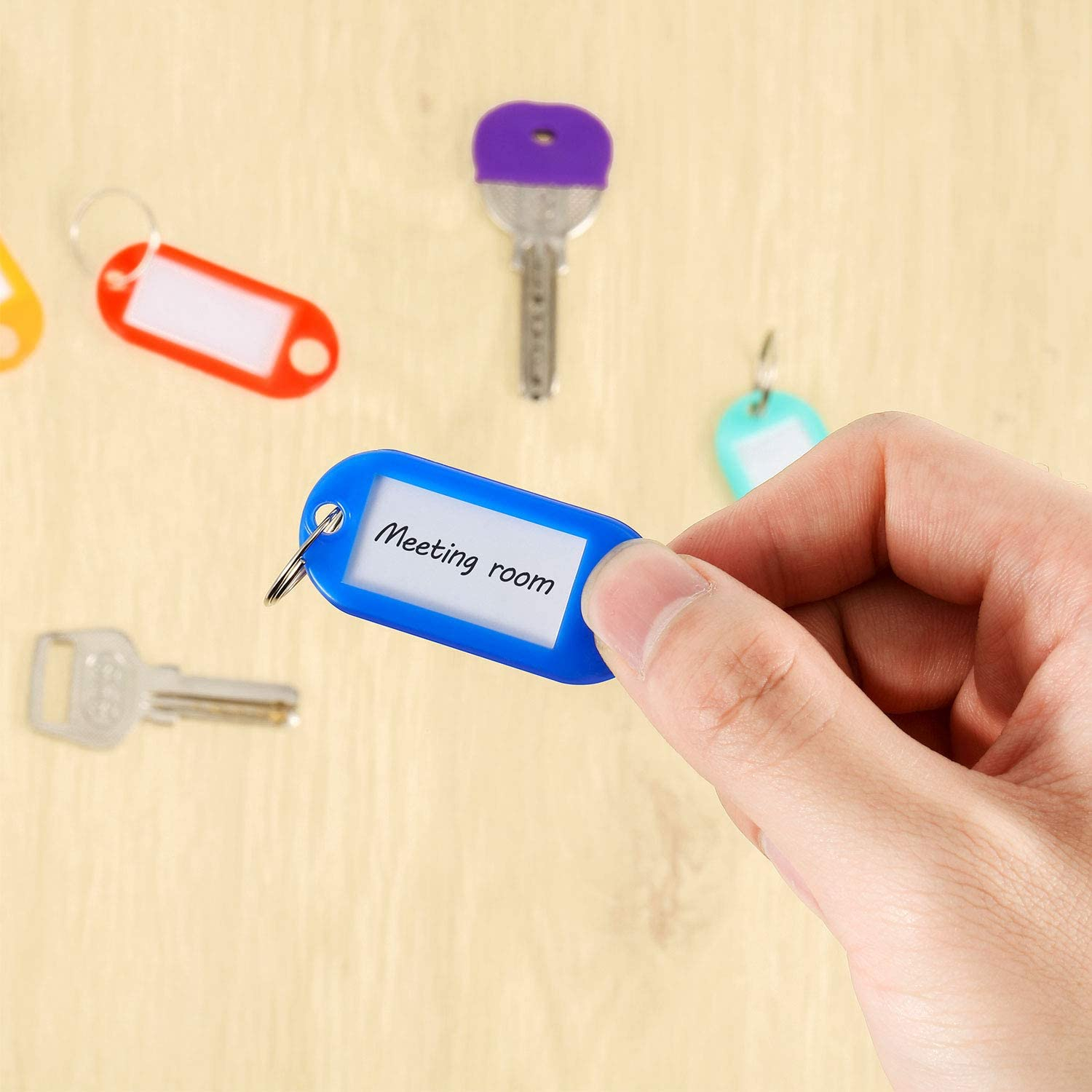 30 Stück Schlüsselkappen-Abdeckungen, Etiketten, Hausschlüsselabdeckungen,  farblich codierte Schlüssel-ID-Ringe, Schlüsselkappen-Schlüssel-Farbkennzeichnungsringe  in 10 verschiedenen Farben, perfektes Codierungssystem zum Markieren Ihrer  Schlüssel