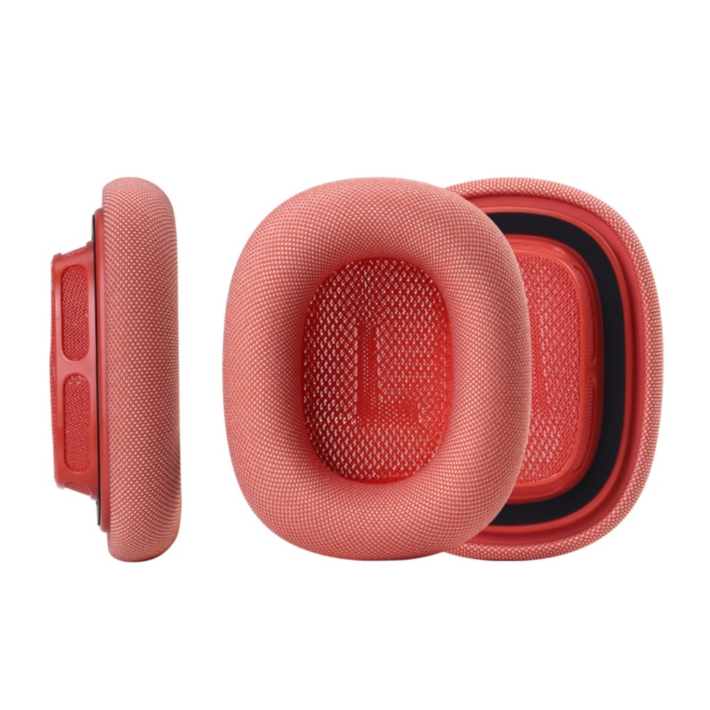 Image of (2er Set) Apple AirPods Max Kopfhörer Stoff Ersatz Ohr Polster Kissen - Coral (Rosa) bei Apfelkiste.ch