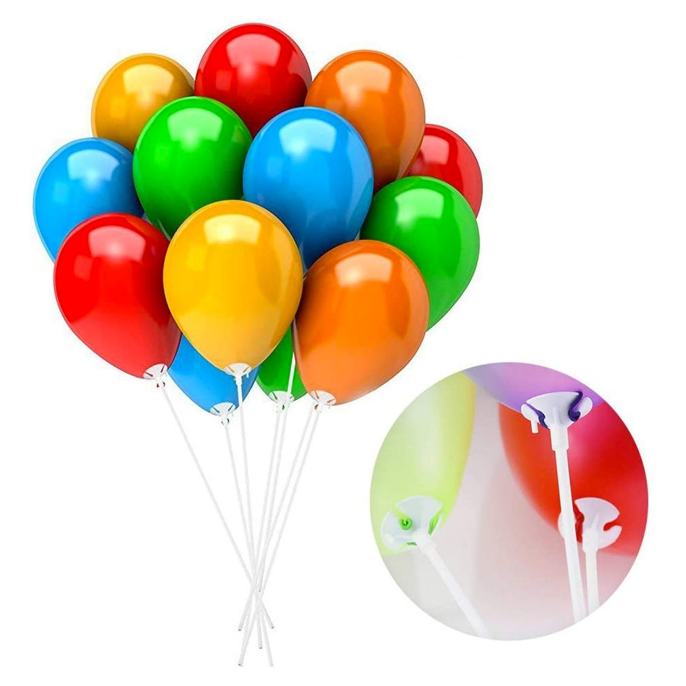 Image of (22er Set) 80cm Luftballon Ständer Halterung - Transparent bei Apfelkiste.ch