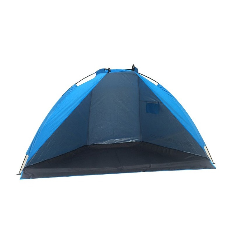 Image of (220x120x120cm) Outdoor Strandzelt Strandmuschel Sonnenschutz / Windschutz + Tragetasche - Blau bei Apfelkiste.ch