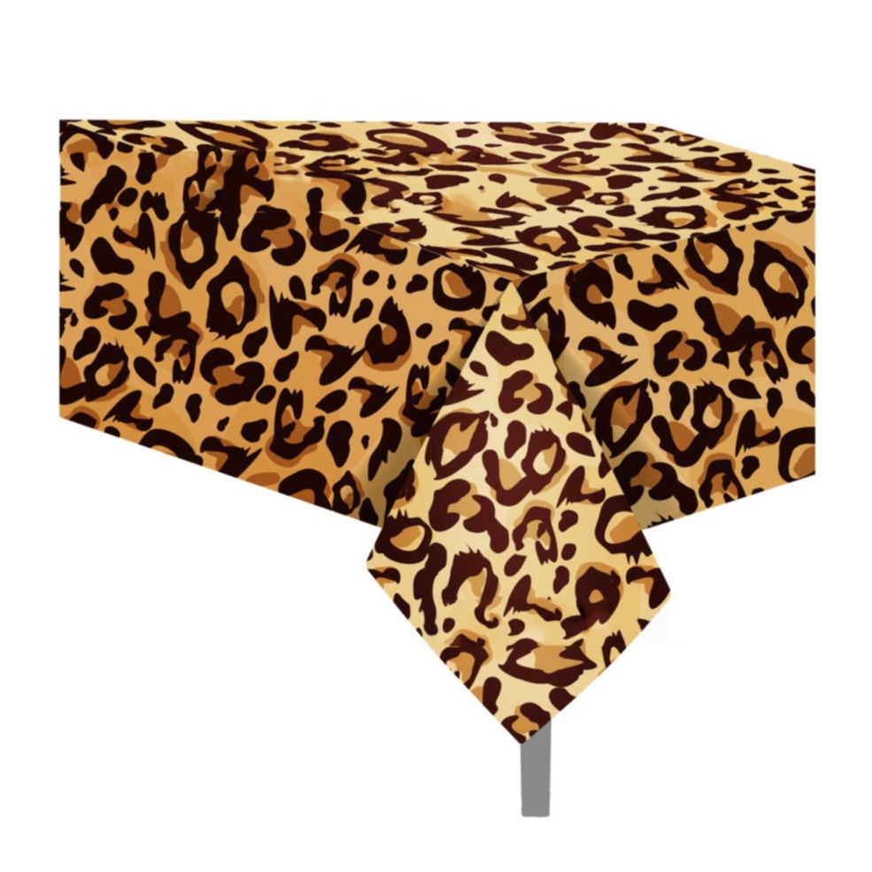 Image of (220x130cm) Deko Tischdecke Party Dekoration Tisch Tuch Dschungel Design - Leopard bei Apfelkiste.ch