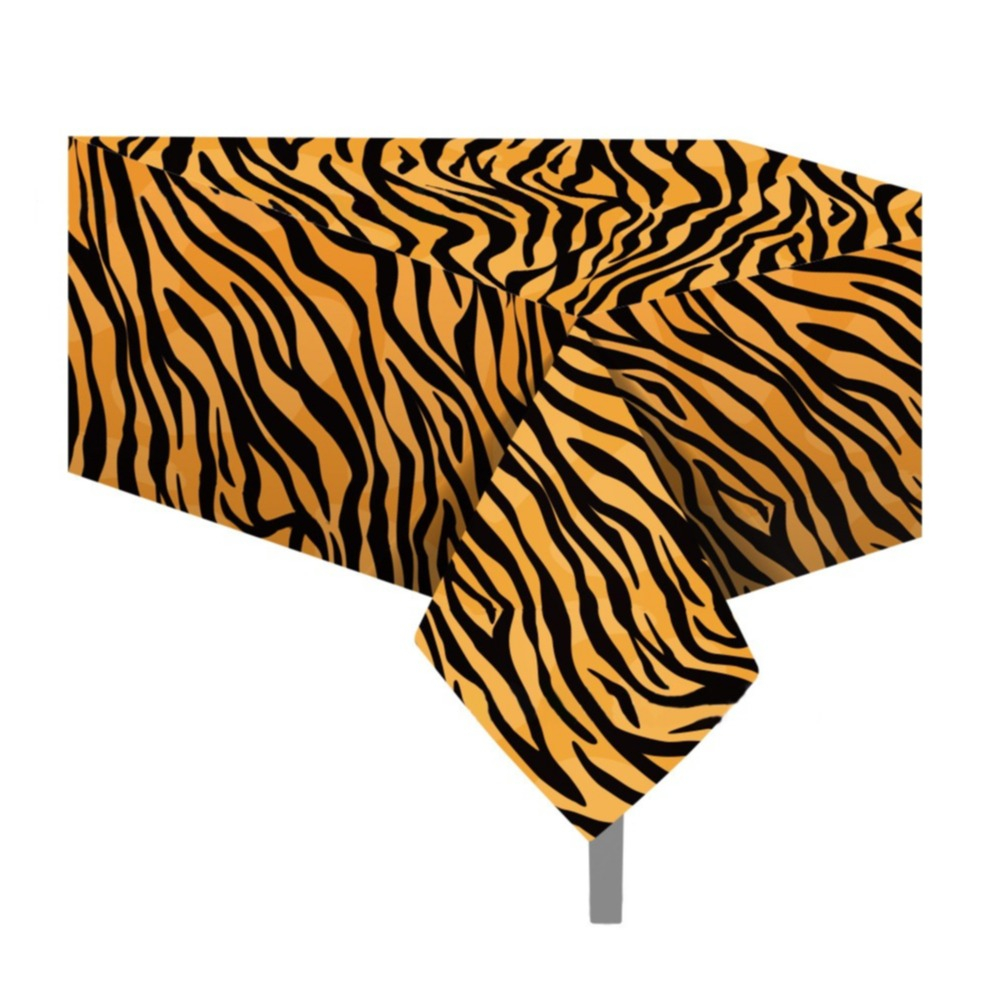 Image of (220x130cm) Deko Tischdecke Party Dekoration Tisch Tuch Dschungel Design - Tiger bei Apfelkiste.ch