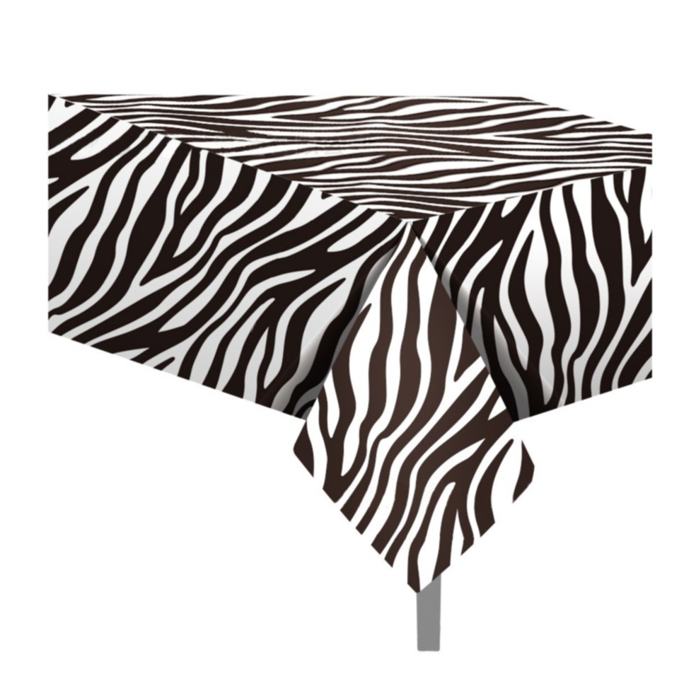 Image of (220x130cm) Deko Tischdecke Party Dekoration Tisch Tuch Dschungel Design - Zebra bei Apfelkiste.ch