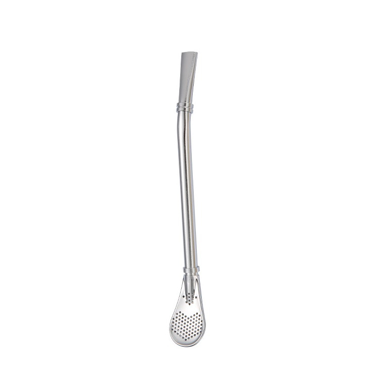 Yerba Mate Tasse Mit Bombilla & Filter | Doppelwandiger Edelstahl 304 | 240 Ml | Inkl. 2 Reinigungsbürsten | Silber
