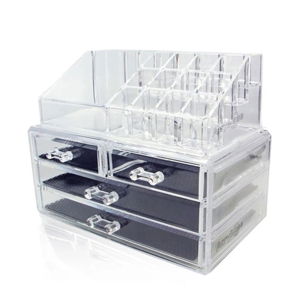 Transparenter Acryl-Getränke-Organizer – 5 Fächer, Drehbar, 30,5x20,3x8,9 Cm, Für Küche & Kühlschrank