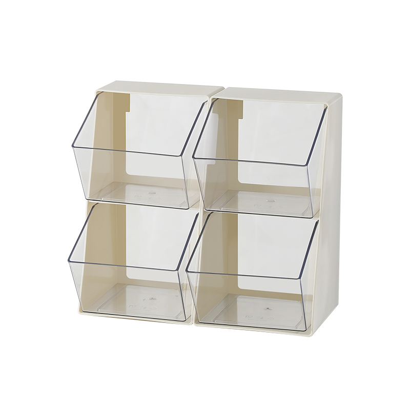 SYSYLY Kaffeepad Organizer Mit Schublade - Aufbewahrungsbox Für Kapseln Und Tee