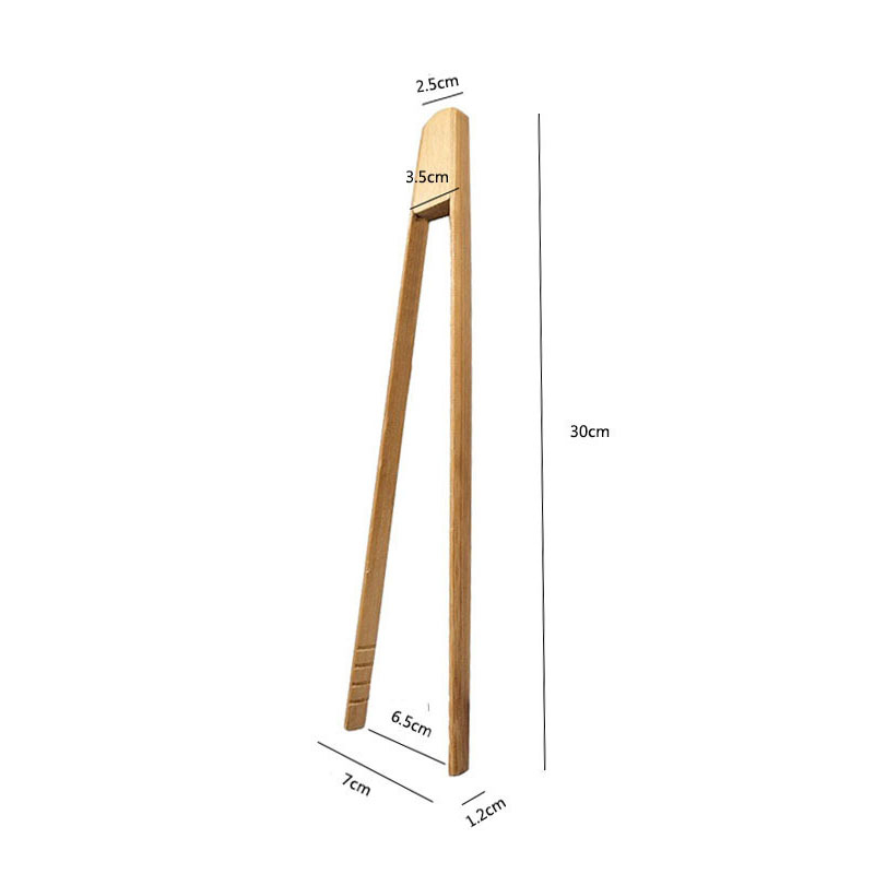 30cm) Universal Bambus Zange Toaster Kchenzange