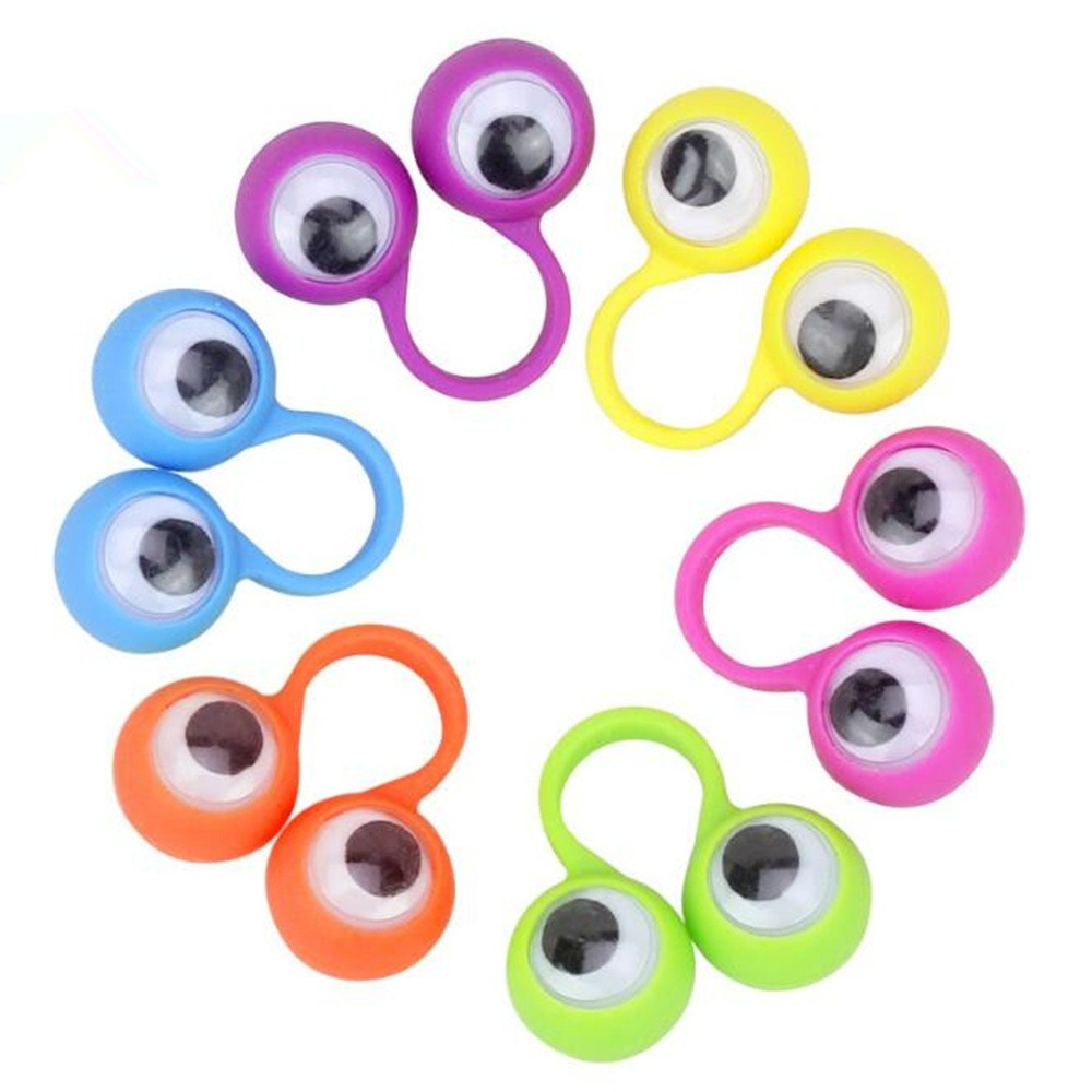 Beavorty Marionnettes à Doigts Yeux Mobiles pour Tout-Petits