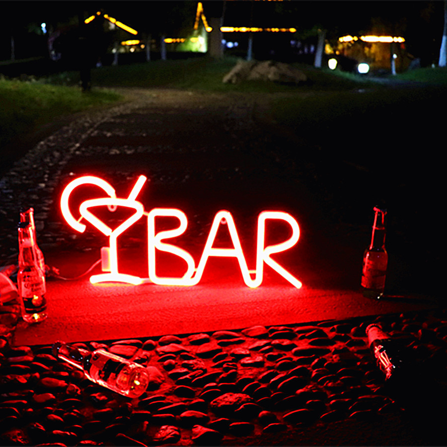 19.5x19cm) LED Neon Sign Musiknote Wand Deko Licht