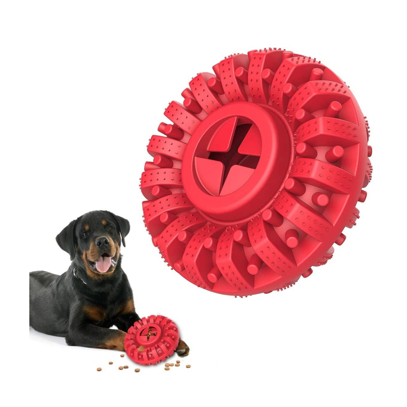 Hund Treat Ball Interaktives Chewy Spielzeug Zahnreinigung Futterspender Pet  Dog