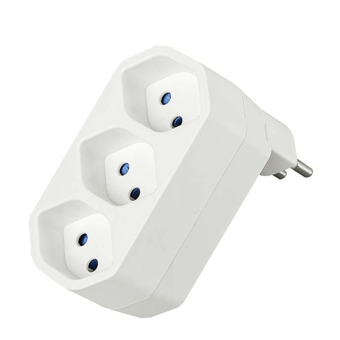 OPITEC - LOISIRS SCIENCES CREATIVITE  Adapter-Stecker (ch) Für Euro+schuko- Stecker