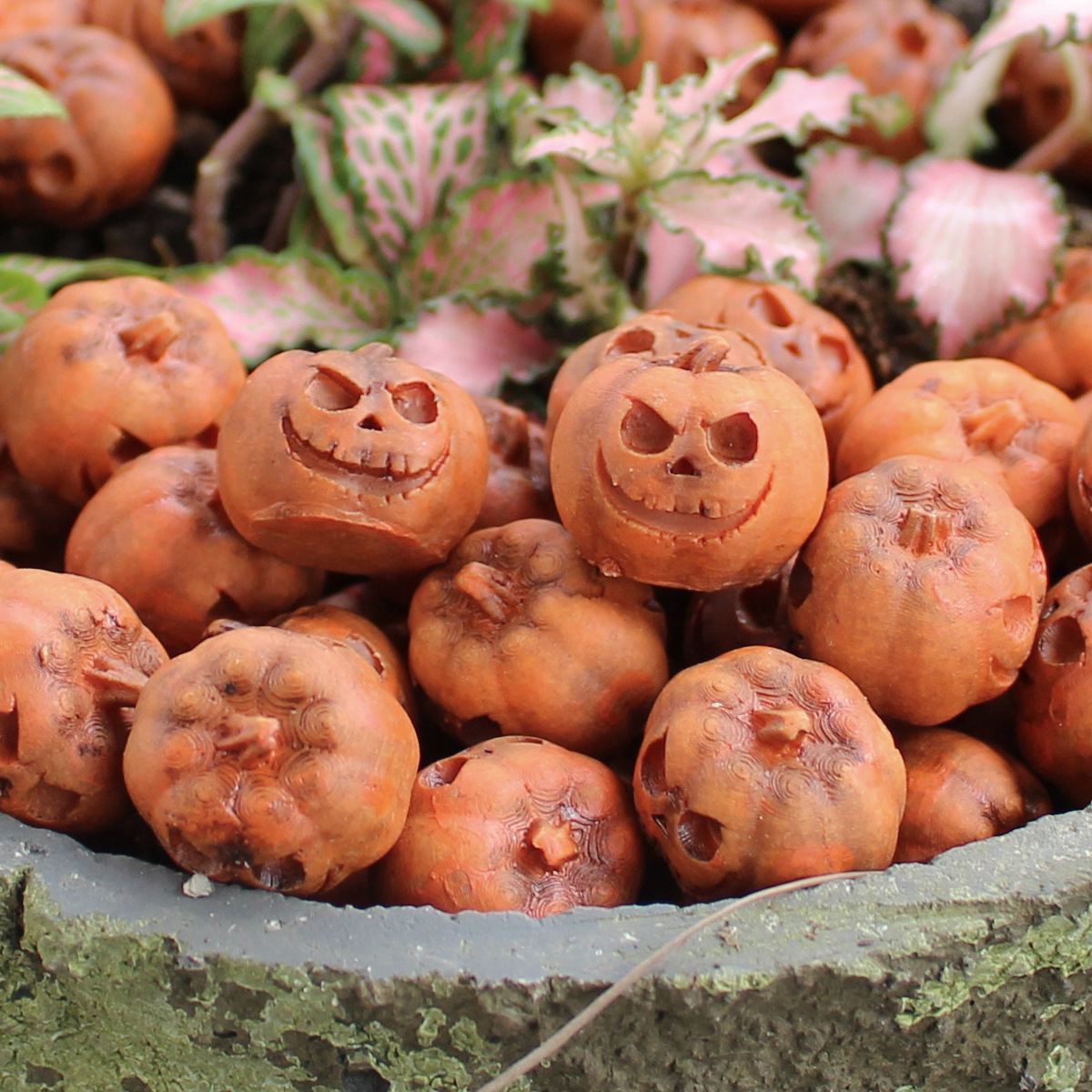 20er Set) Mini Halloween Party Deko DIY Kürbis
