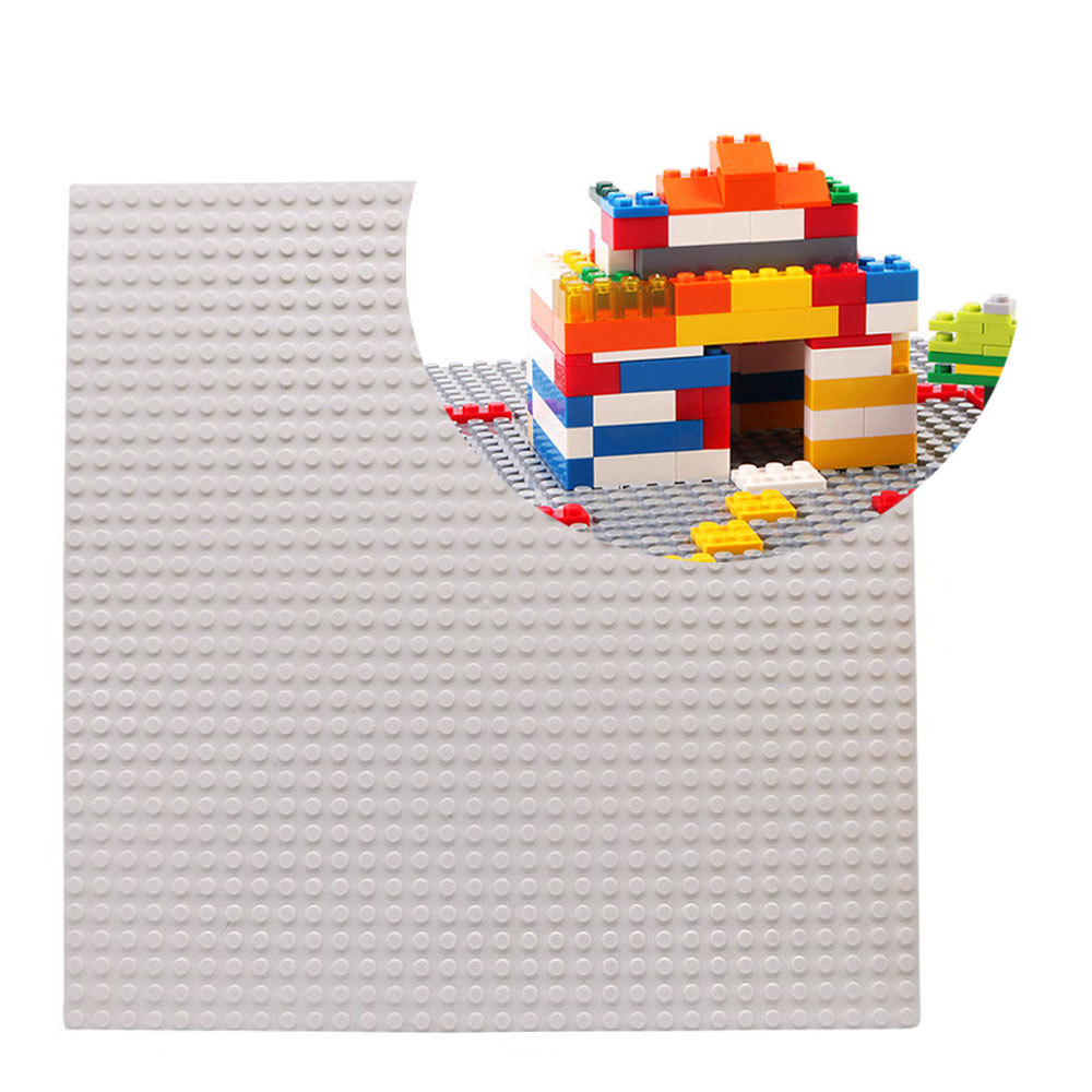 Image of (25.5x25.5cm) Basis Bauplatte Noppen Grund Platte für Spielzeug Bausteine - Beige bei Apfelkiste.ch