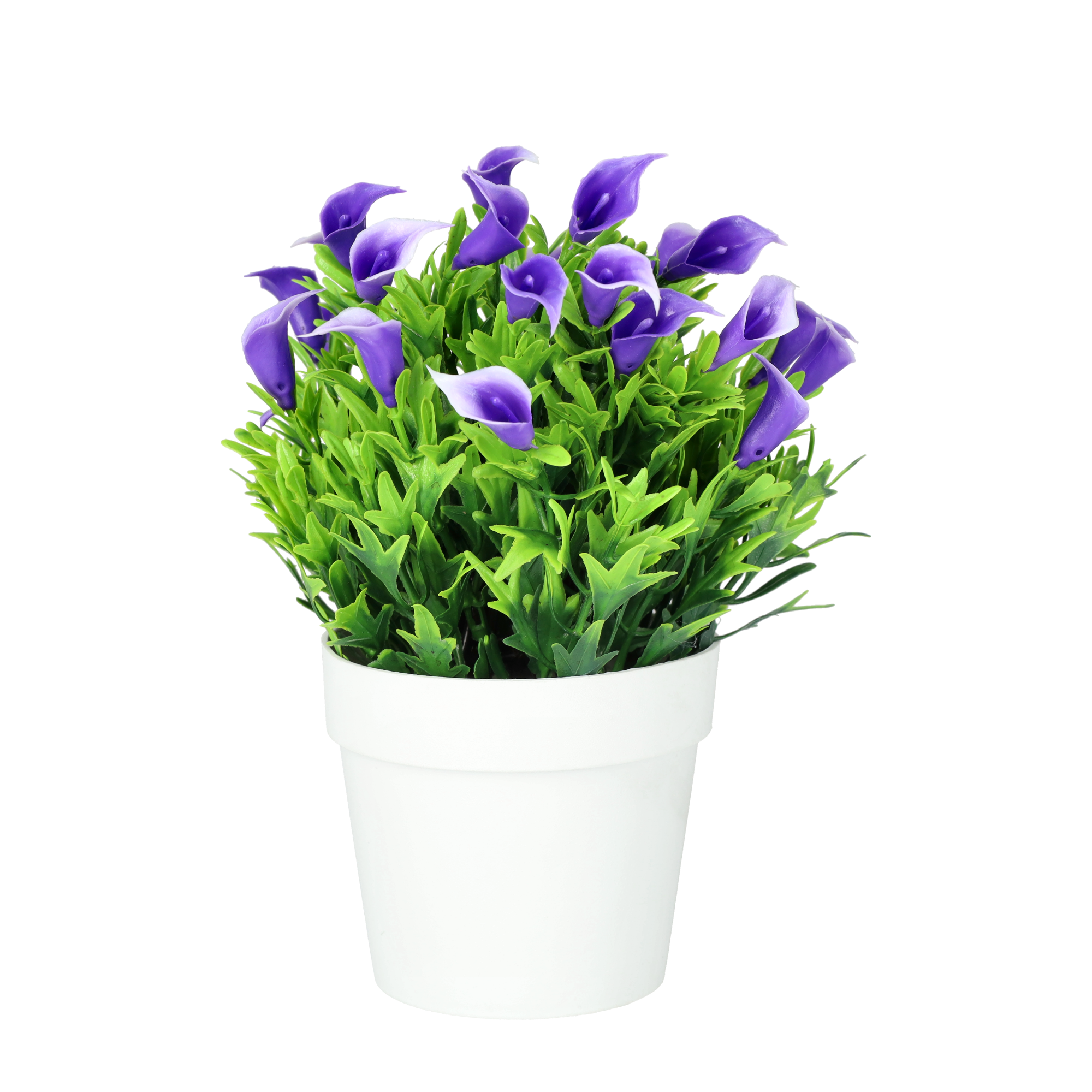 Deko Kunstblumen Calla Home Kunstpflanze Lila Gelb