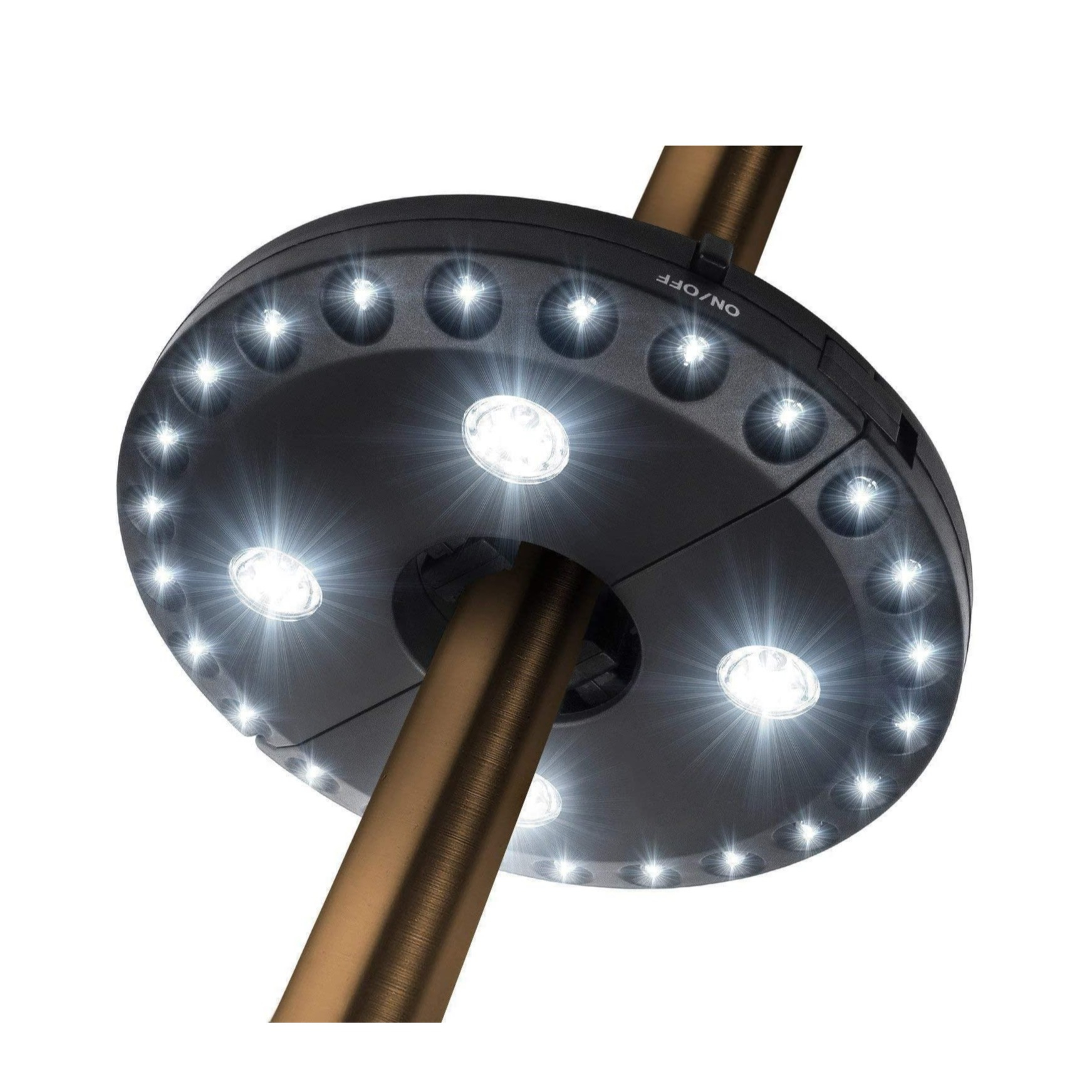 Cao Camping-Zelt-/Sonnenschirm-Lampe mit 28 LED Scheinwerfer Lampen 50lm silber 
