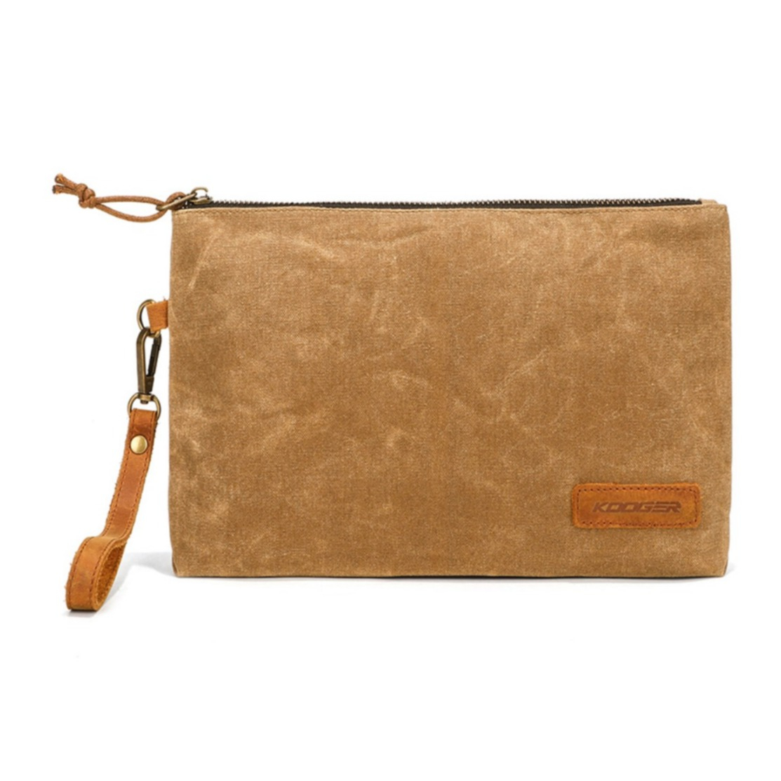 Image of (28x20x4cm) Kosmetik Make Up Tasche Retro Necessaire Organizer Bag mit Reissverschluss - Braun bei Apfelkiste.ch