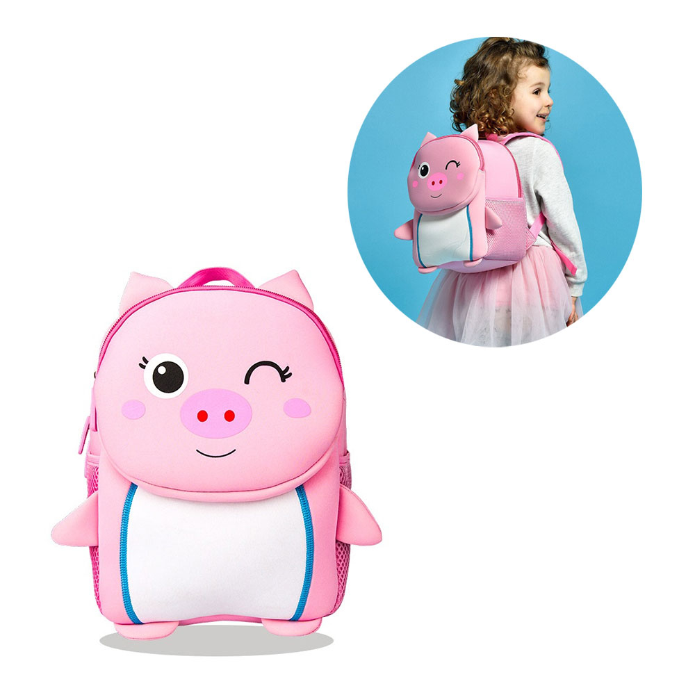 Image of (29x25cm) Kinder Rucksack Schweinchen Kita Tasche Mini Backpack - Piggy Pepe bei Apfelkiste.ch