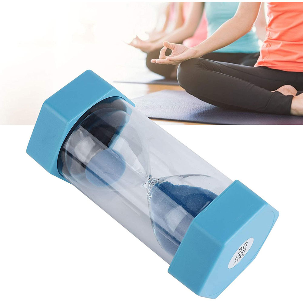 EQLEF Sanduhr – 16 Cm Groß, 5-Minuten-Laufzeit, Blau, Aus Acryl & Glas