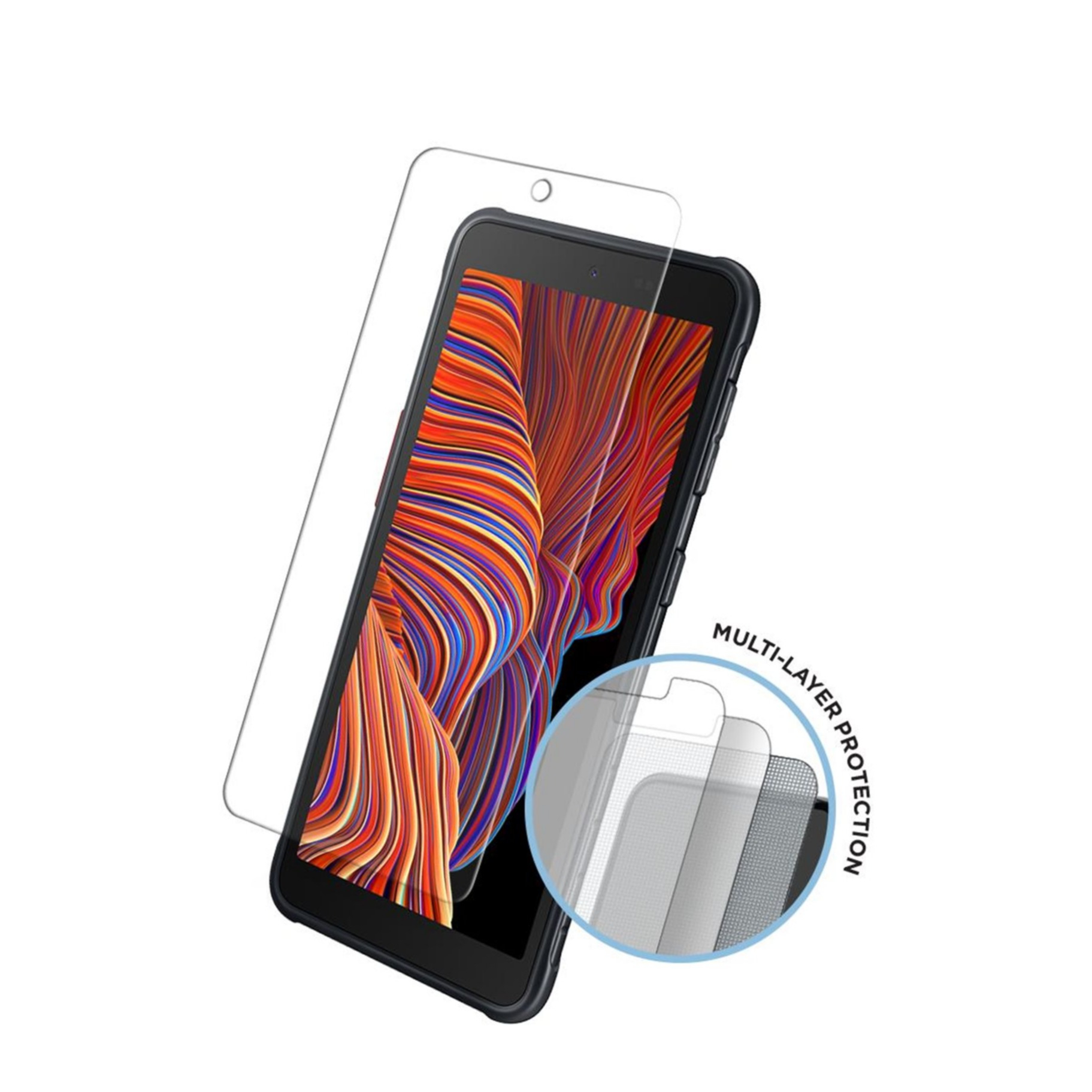 Image of (2er Set) Eiger - Samsung Galaxy Xcover 5 Tri Flex Display Hybrid Glas Case Friendly (EGSP00756) bei Apfelkiste.ch