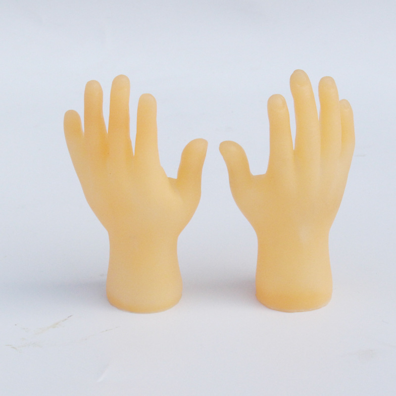 Marionnettes à Doigt Tiny Hands – Lot 2 Mains Gauche Et Droite En Vinyle, Pour Gags, Spectacles, Halloween, Jeux De Simulation